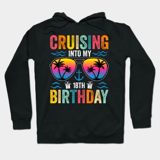 Cruising Into My 18th Birthday Family Cruise 18 Birthday Hoodie